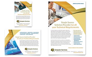 Computer Services & Consulting Flyer & Ad Template