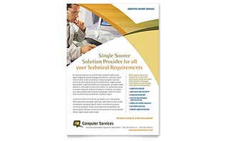 Computer Services & Consulting Flyer Template