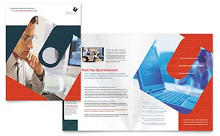 Computer Software Company Brochure Template