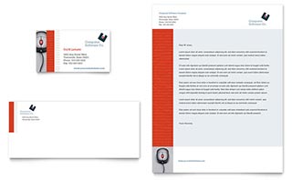 Computer Software Company Business Card & Letterhead Template