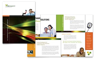 Internet Software Brochure Template