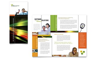 Internet Software Brochure Template