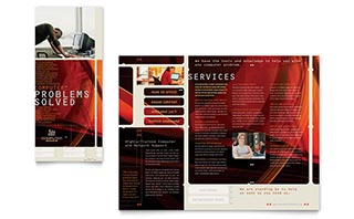 Computer Repair Brochure Template