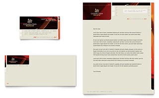 Computer Repair Business Card & Letterhead Template