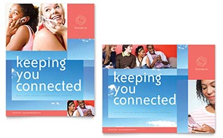 Communications Company Poster Template