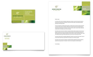 Internet Marketing Business Card & Letterhead Template