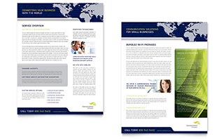 Global Communications Company Datasheet Template