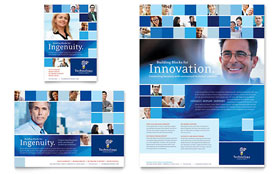 Technology Consulting & IT Flyer & Ad Template Design