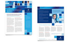 Technology Consulting & IT Datasheet Template Design