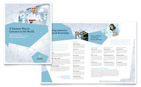 Global Network Services Brochure Template Design