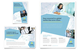 Global Network Services Flyer & Ad Template Design