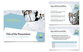 Global Network Services PowerPoint Presentation Template Design