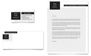 Website Designer Business Card & Letterhead Template