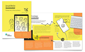 Social Media Consultant Brochure Template Design