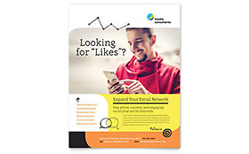 Social Media Consultant Flyer Template Design