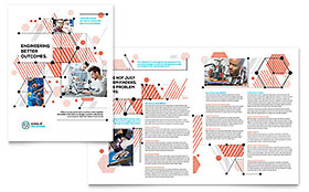 Computer Engineering Brochure Template Design