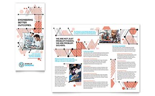 Computer Engineering Tri Fold Brochure Template