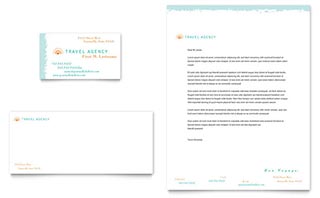 Travel Agency Business Card & Letterhead Template