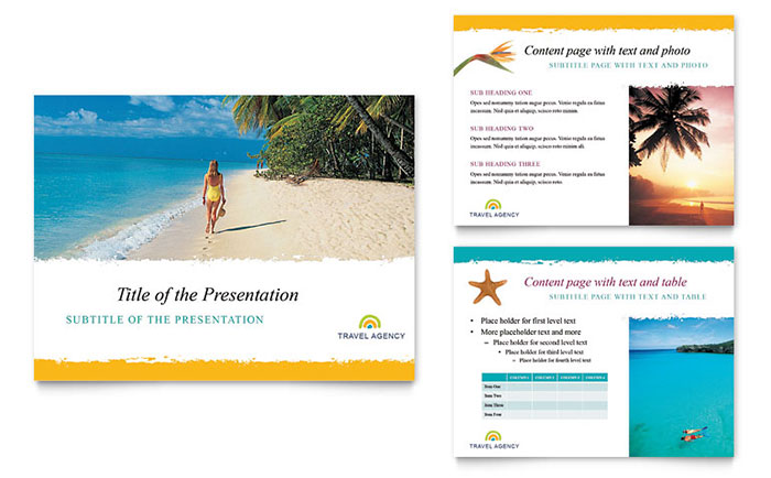 Travel Agency PowerPoint Presentation Template Design