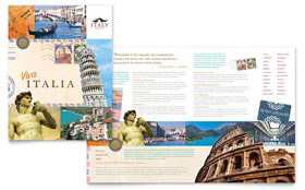 Italy Travel Brochure Template Design