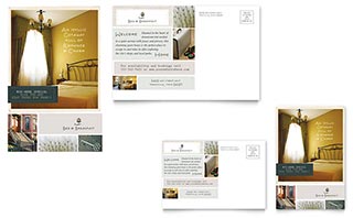 Boutique Hotel Postcard Template