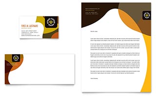 African Safari Business Card & Letterhead Template