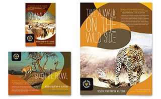 African Safari Flyer & Ad Template