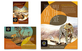 African Safari Flyer & Ad Template Design