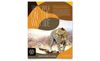 African Safari Flyer Template