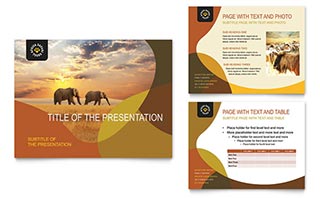 African Safari PowerPoint Presentation Template