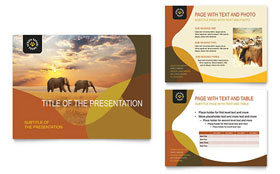 African Safari PowerPoint Presentation Design Template