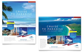 Cruise Travel Poster Template