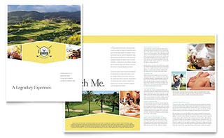 Golf Resort Brochure Template