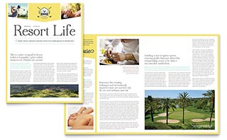 Golf Resort Newsletter Template