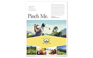 Golf Resort Flyer Template