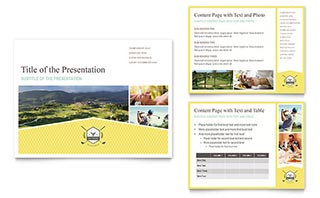 Golf Resort PowerPoint Presentation Template