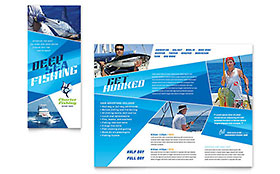 Fishing Charter & Guide Brochure Template Design