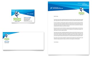 Fishing Charter & Guide Business Card & Letterhead Template