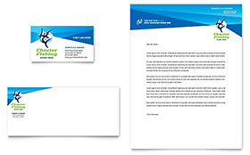 Fishing Charter & Guide Business Card & Letterhead Template Design