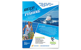 Fishing Charter & Guide Flyer Template Design