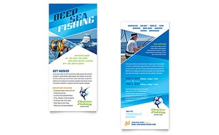 Fishing Charter & Guide Rack Card Template