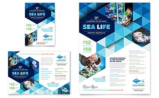 Ocean Aquarium Flyer & Ad Template