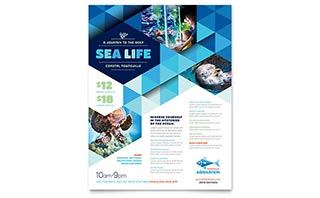 Ocean Aquarium Flyer Template