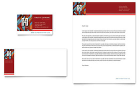 Hotel Business Card & Letterhead Template Design