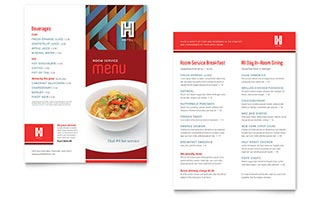 Hotel Menu Template