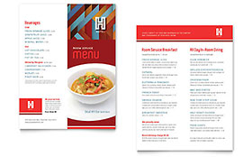 Hotel Menu Template Design