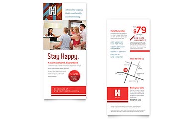 Hotel Rack Card Design Example