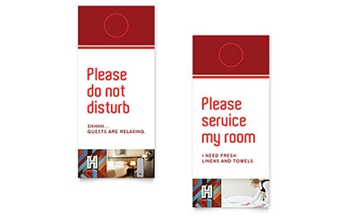 Hotel Rack Card Design Example