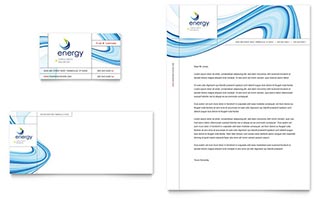 Renewable Energy Consulting Business Card & Letterhead Template