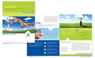 Green Living & Recycling Brochure Template